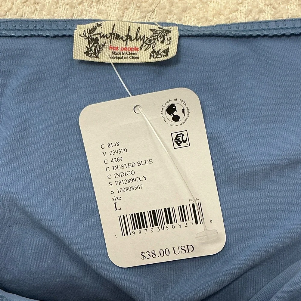 Free People Dusty Blue Halter Tank - Picture 2 of 2
